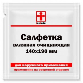 Влажная очищающая салфетка 140х190 мм